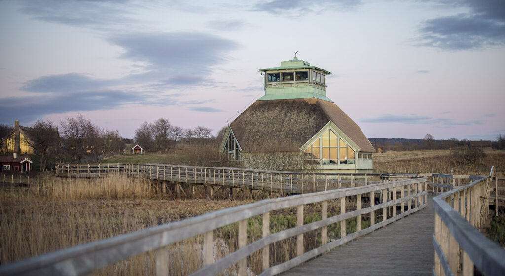 The visitor center naturum Hornborgasjön. Photo.